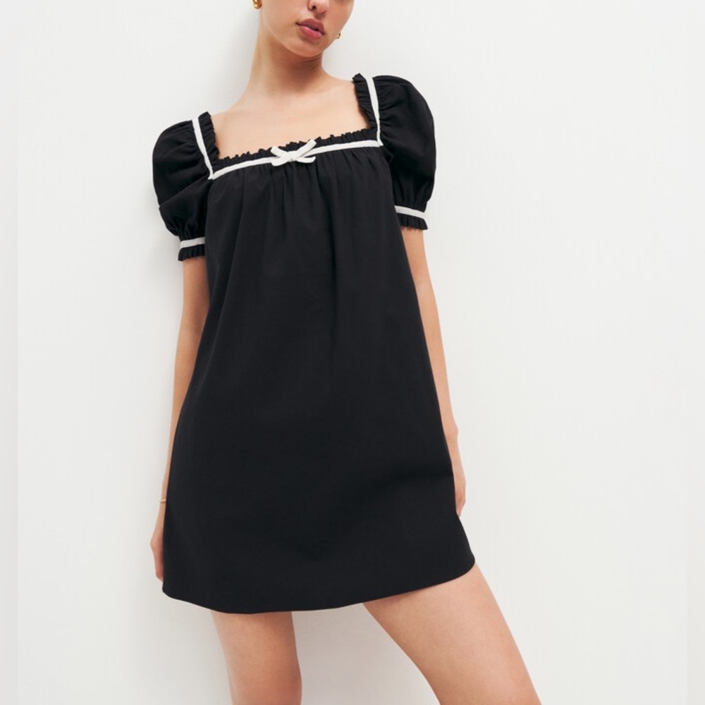 Reformation Aditya Black Dress Medium - New With Tags